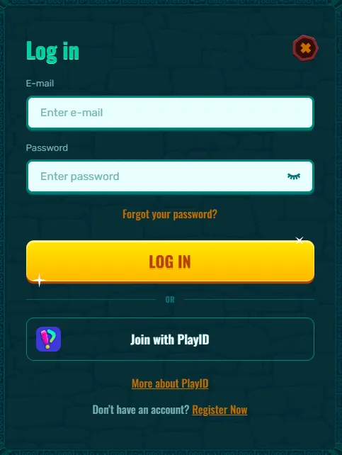 Illustration of accessing a Spinanga account through the login page