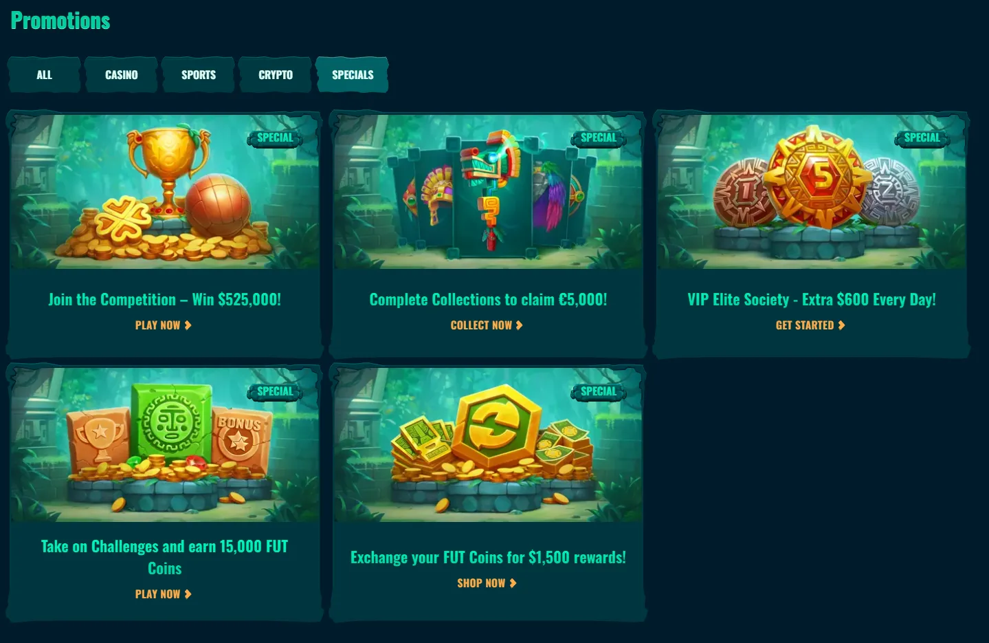 Spinanga bonus information console