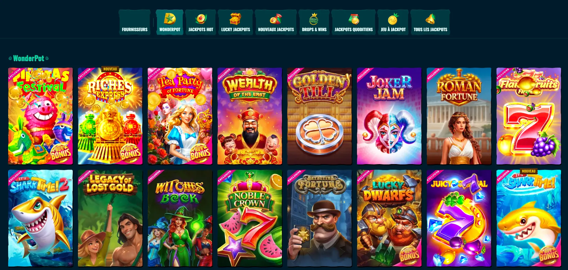 Jeux de casino Spinanga