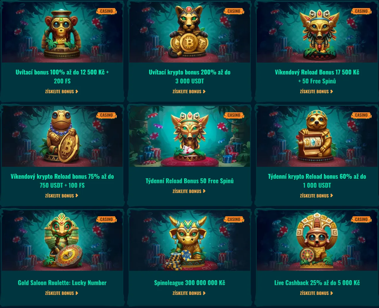 Casino bonusy Spinanga
