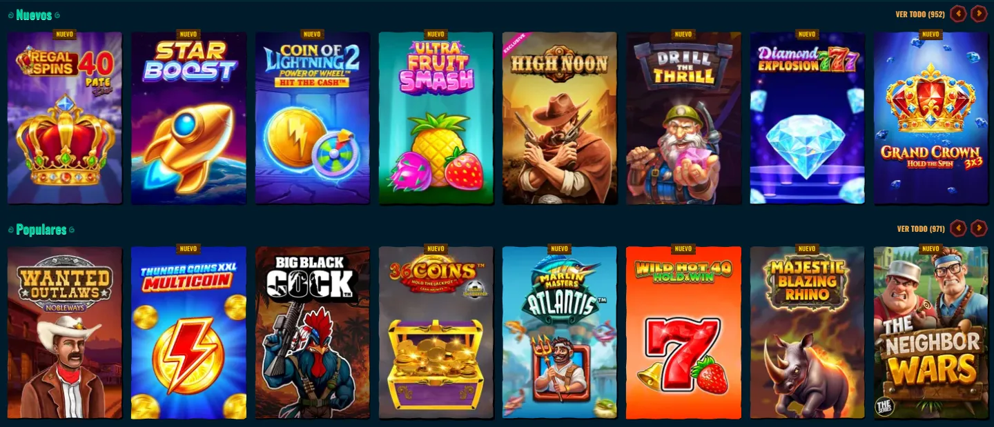 Juegos de casino Spinanga