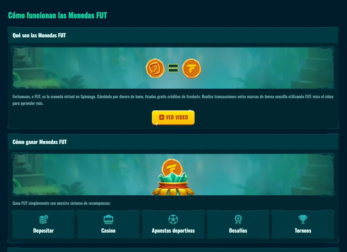 Deportes virtuales disponibles en Spinanga