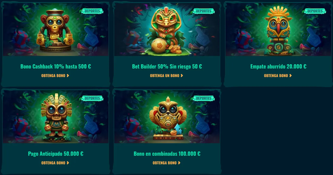 Bonos y promociones deportivas de Spinanga