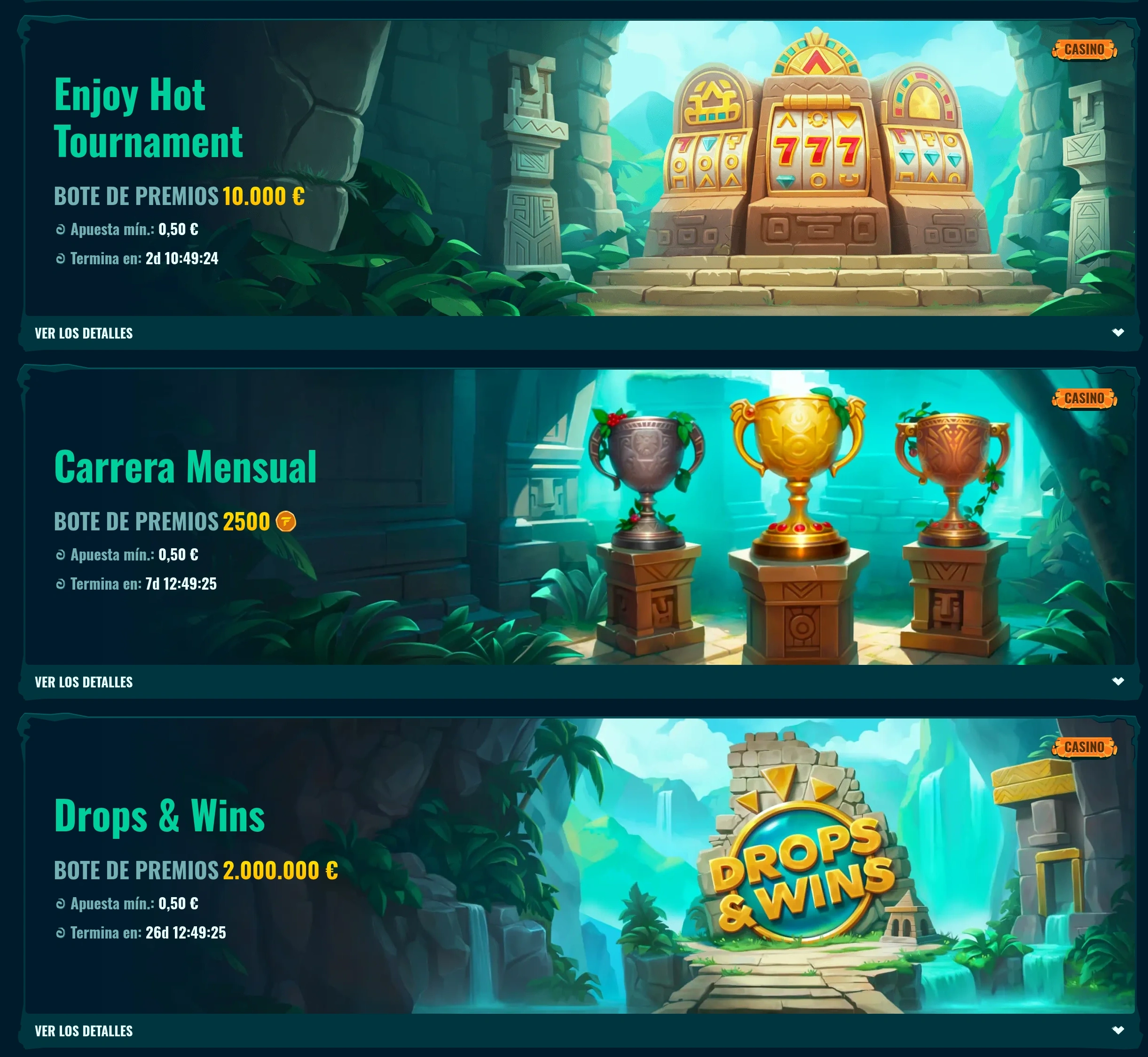 Competiciones y premios de Spinanga