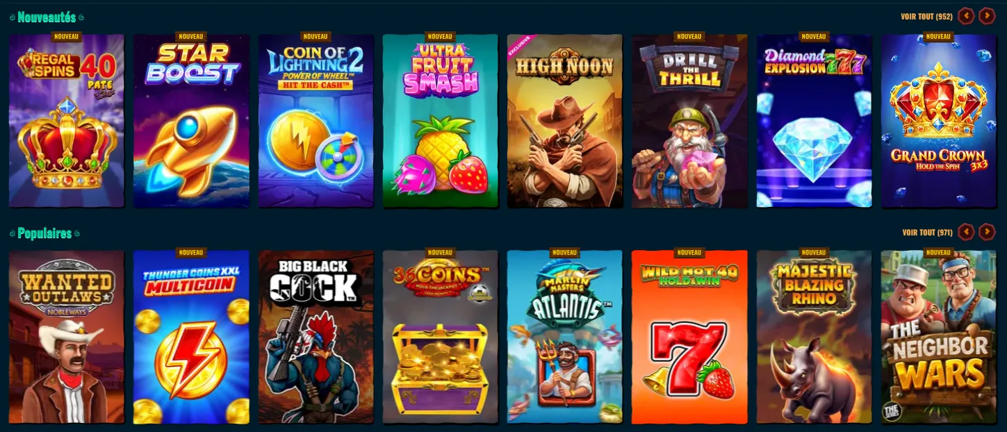 Jeux de casino Spinanga