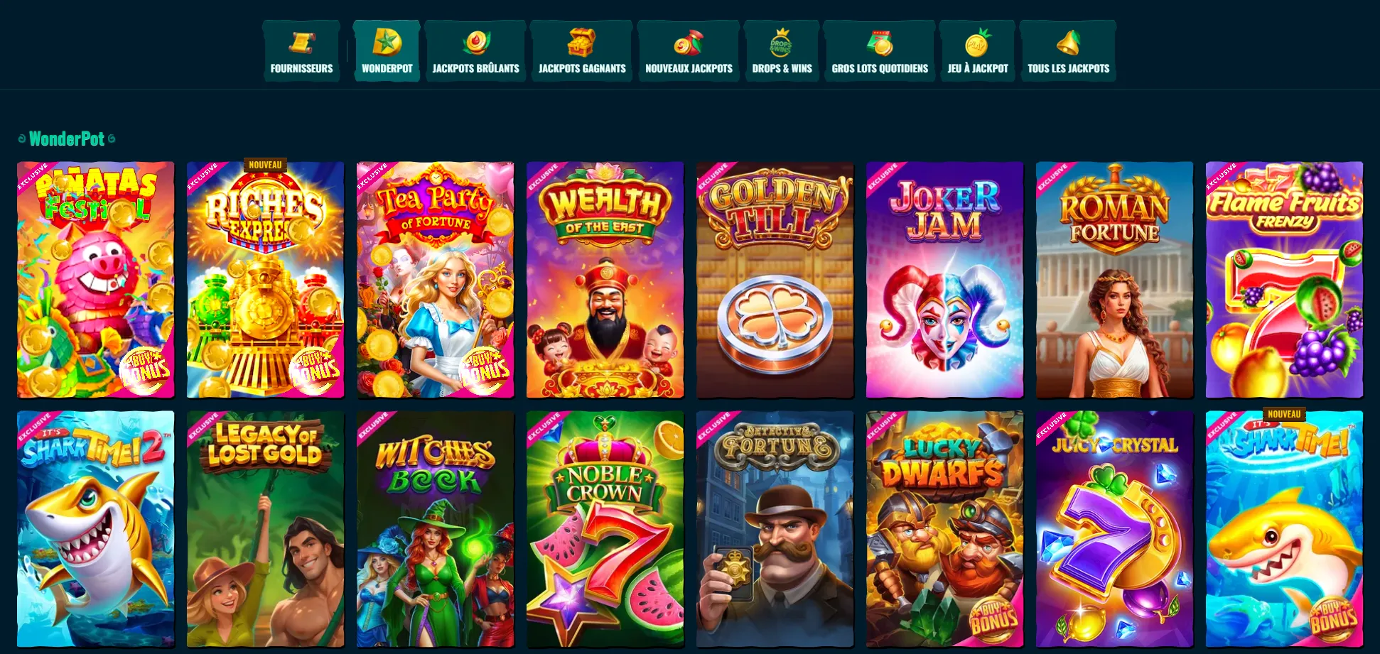 Jeux Megaways et achats de bonus