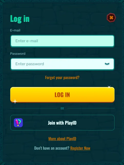 Spinanga login page with account access and password-help information