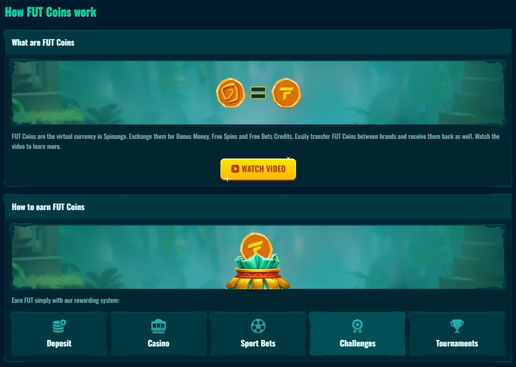 Spinanga sports betting promotion features