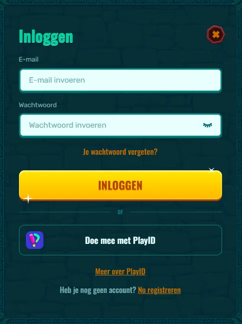 Illustratie bij het starten van een Spinanga-aanmelding op een website.