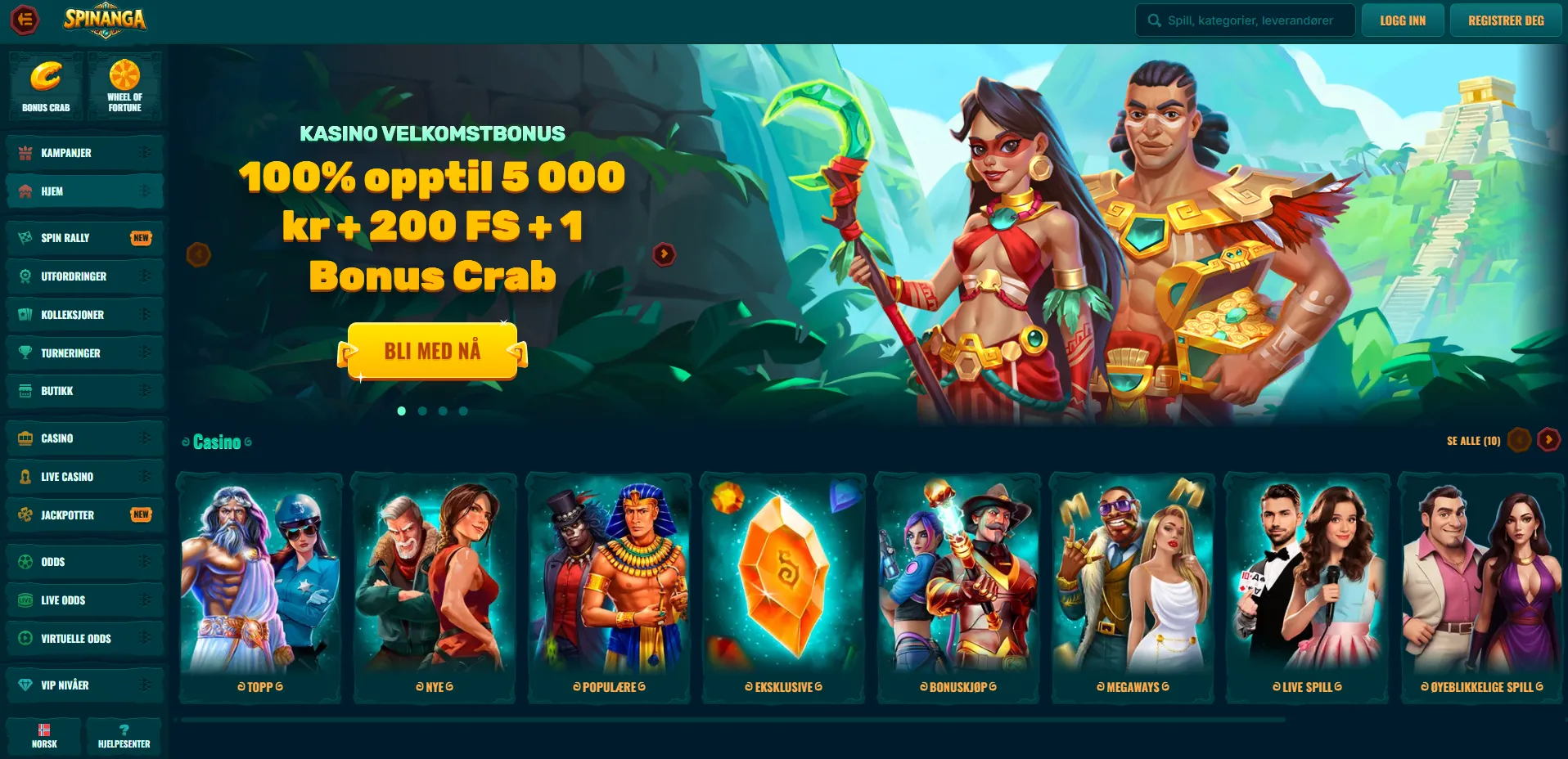 Spinanga anmeldelse casino