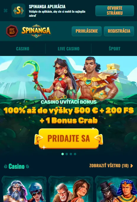 Mobilný prístup Spinanga